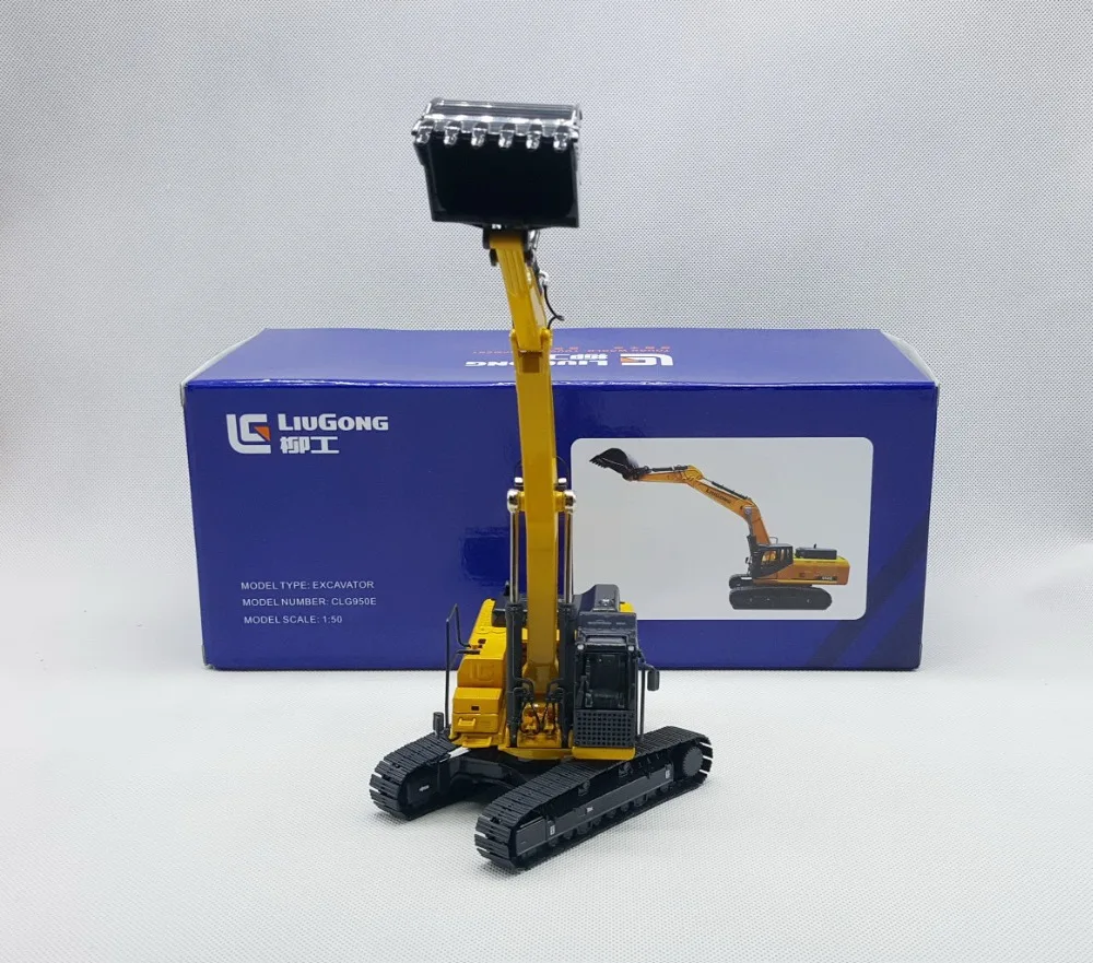 1:50 Scale Liugong CLG950E Hydraulic Excavator Alloy Model Construction Vehicle Engineering Machinery Collectible Toy