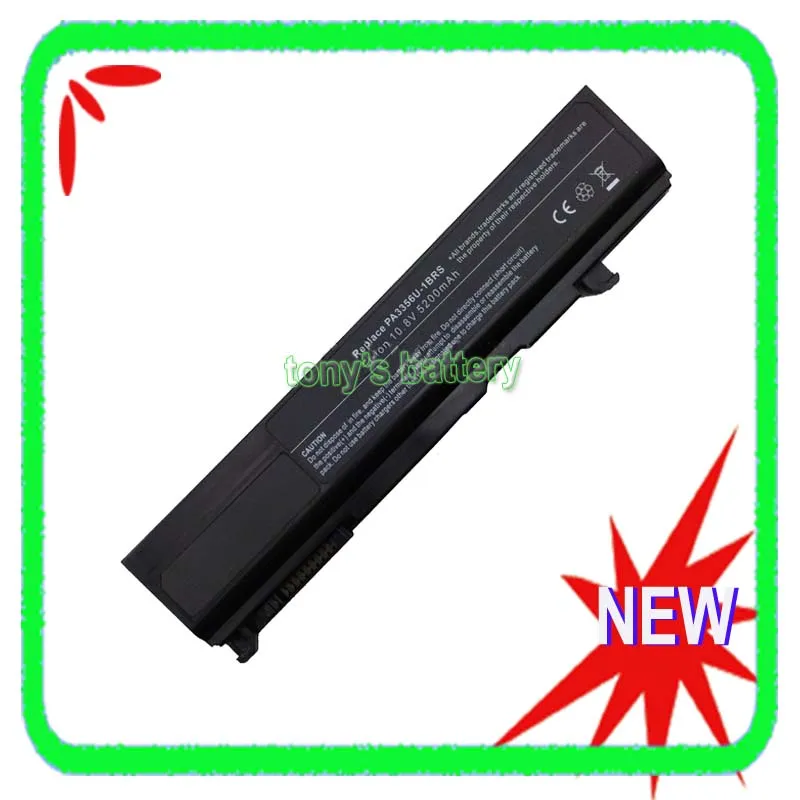 

6 Cell Battery For Toshiba Satellite Pro S300 U200 U205 A50 A55 Portege S100 M300 M500 PA3456U-1BRS PA3357U PA3356U-2BAS