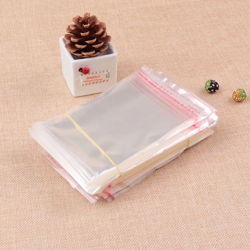 

200pcs Clear Resealable Cellophane/BOPP/Poly Bags 9*13cm Transparent Opp Bag Plastic Bags Self Adhesive Seal Packaging Bags