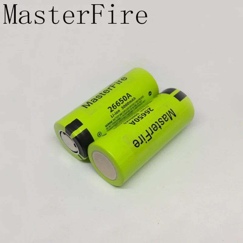 MasterFire 10pcs/lot Original Battery For Panasonic 26650A 3.7V 5000mAh 26650 High Capacity Rechargeable Lithium Batteries Cell