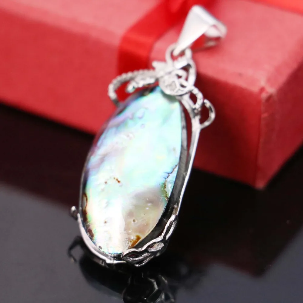 

19*39mm Natural Abalone seashells sea shells pendants Embroider Accessories Series DIY Ethnic Chic jewelry making design crafts