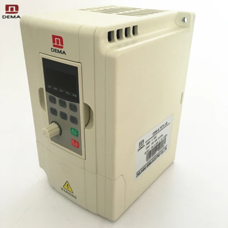 DEMA VF control VFD Motor Variable speed drive Frequency Inverter 3Phase 380V Input 0.75KW Energy Saving Industry Equipment