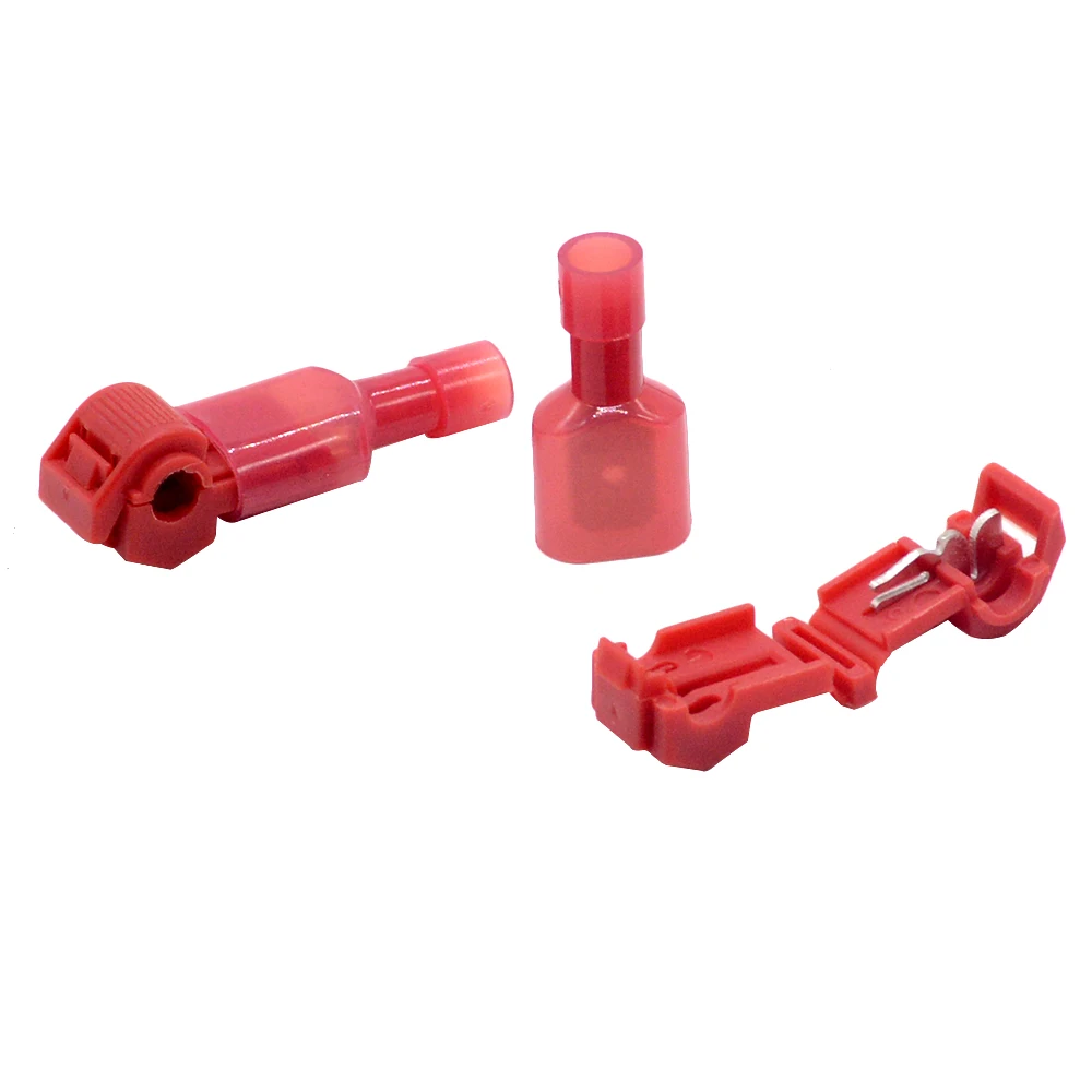 10PCS RED Scotch Lock Quick Splice Crimp Terminal Wire Convenient Connector For Standard 0.5-1 mm2 Line