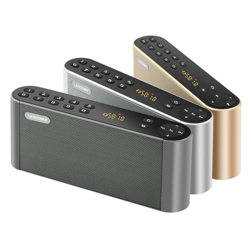 Latecomer Q8 New Bluetooth Portable Speaker High-definition dual Wireless speakers with Mic TF FM Radio Loudspeakers Sound Box