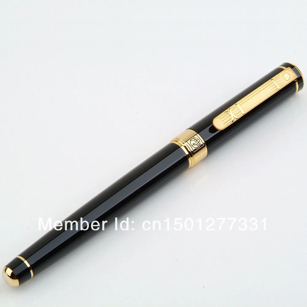 Marker pen PICASSO 902A BLACK AND GOLDEN ROLLER BALL PEN DREAM SERIES WITH ORIGINAL BOX