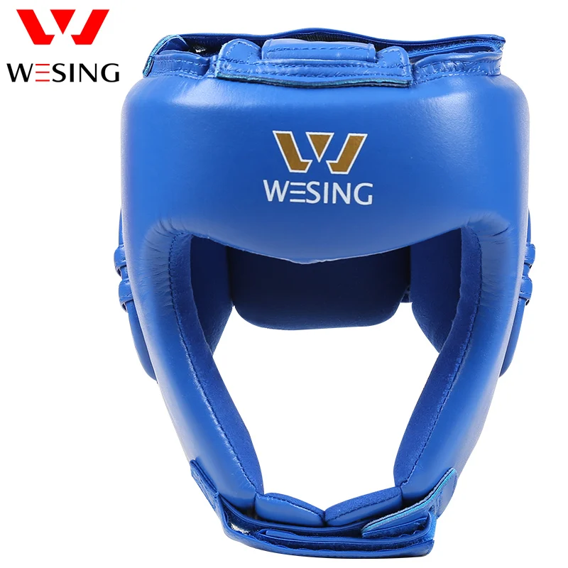 Wesing IBA Approved Boxing Head Guard Half-covered Helmet Professional Sanda Martial Arts Competition Protector Head Gear