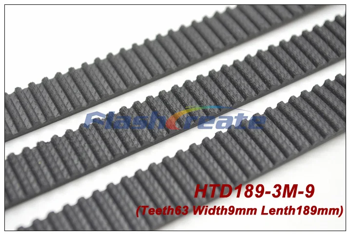 

5pcs HTD3M belt 189 3M 9 length 189mm width 9mm 63 teeth 3M timing belt rubber closed-loop belt 189-3M Free shipping