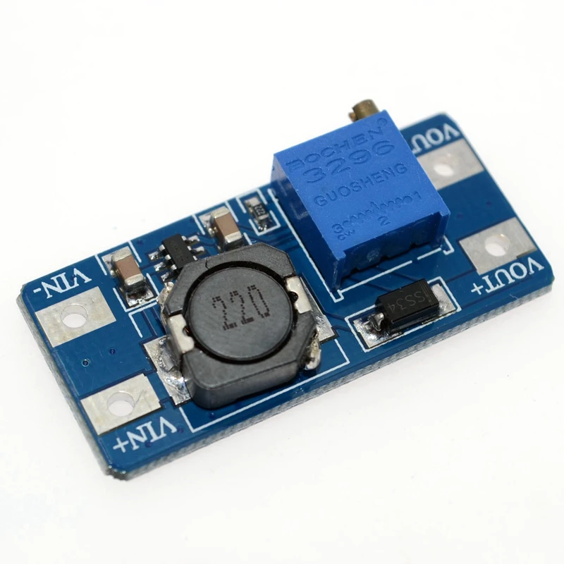 MT3608 2A Max DC-DC Step Up Power Module Booster Power Module For Arduino 3-5V to 5V/9V/12V/24V