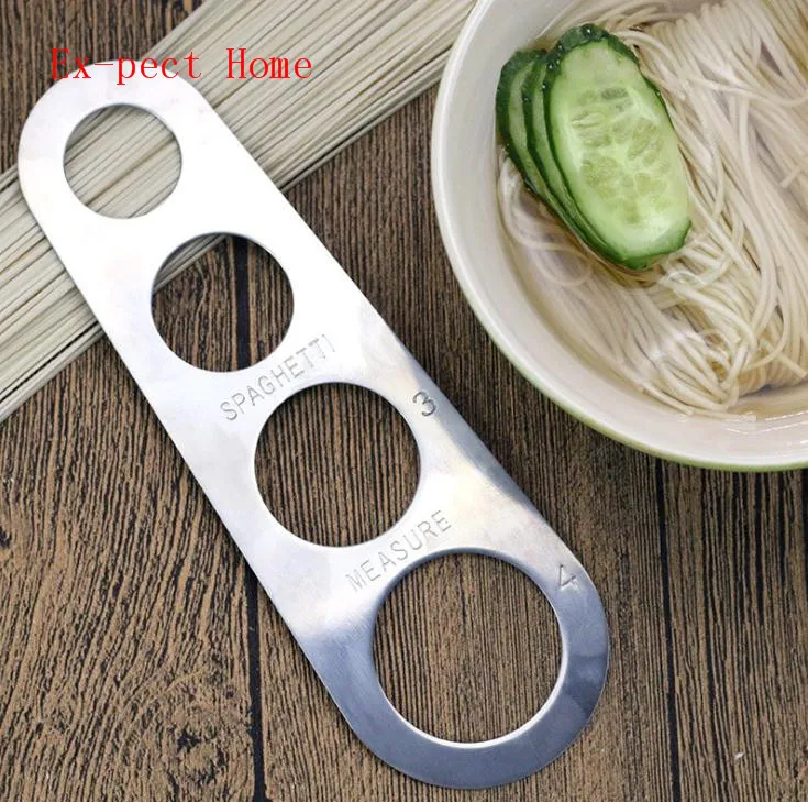 100pcs Stainless Steel Pasta Spaghetti Measurer Measure Tool Kitchen Gadget Portion Control Noodles Measurer