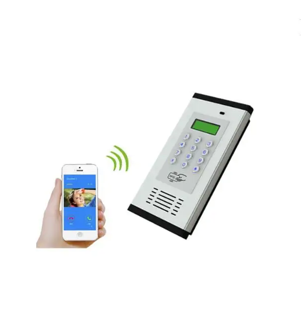 200 rooms RFID 13.56MHZ & GSM/3G Quad band audio door gate Intercom GSM Residential Gate Access Entry Apartment controller