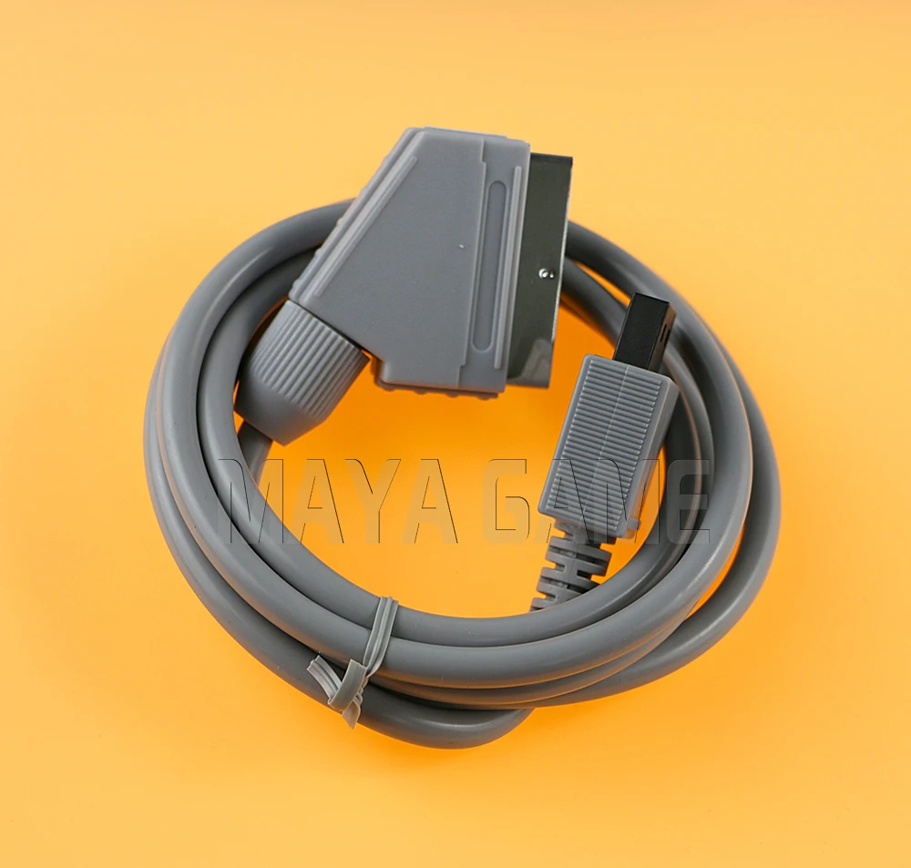 12 peças para consoles wii wu wii u rgb cabo scart vídeo hd av hdtv cabo de chumbo em jogos de vídeo 1.8m comprimento ntsc