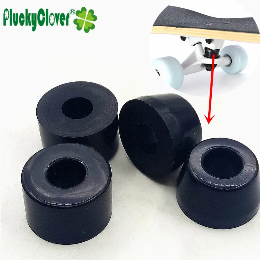 1set Skateboard Truck Kingpin PU Bushing Cone Bushing 85a Black Longboard Bridge Truck PU Cushioner Penny board PU High Rebound