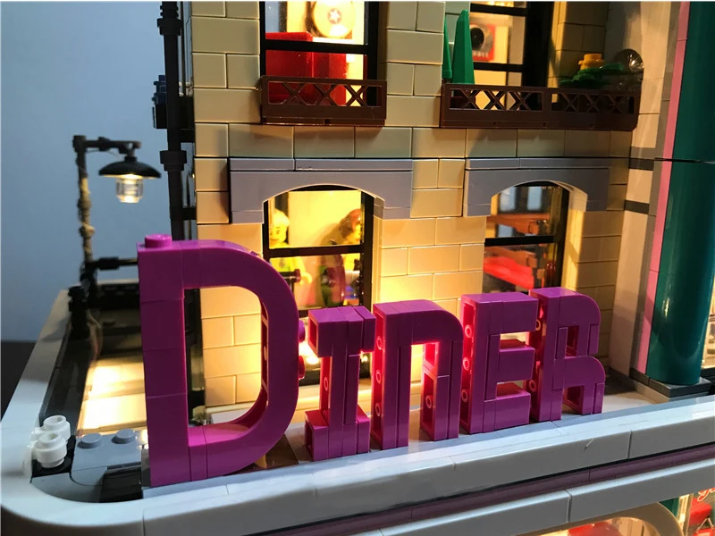 Led Light Set For Lego Building City Street 10260 Streetview Downtown Diner Compatible 15037 Blocks Creator City Street Lighting