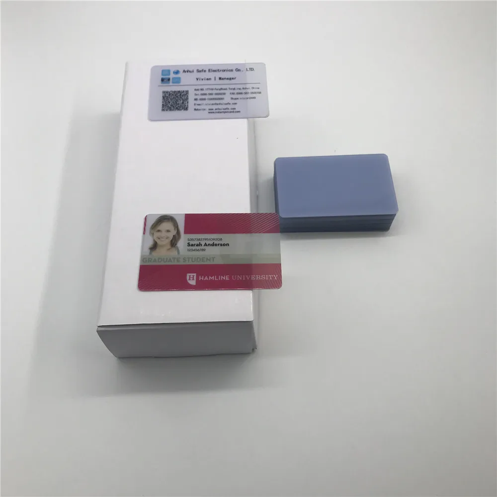 100X Plastic Blank Transparent Inkjet printable PVC Card ID Card+1pc Card Tray for Epson R2000s,R2400 SureColor P400,P600printer