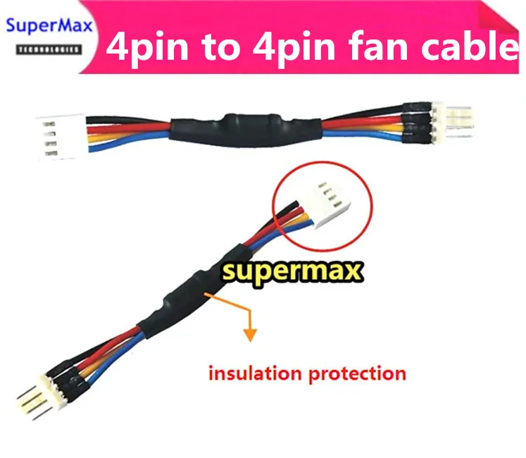 4 Pin Fan Connector Cord PC Reduce Fan Speed Power Resistor Male to Female Cable Adapter Easy Installer Install