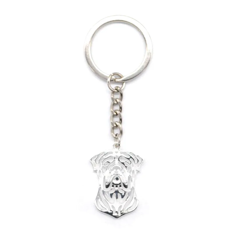 Lovers' Jewelry Bull Mastiff Dog Keychain Pendant Key Holder