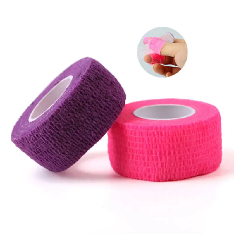 Disposable Self Adhesive Elastic Bandage For Handle With Tube Tightening Of Tattoo Accessories Random Color