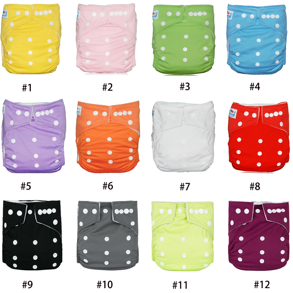 Babyland Ecological Diapers 8pcs Baby Cloth Nappies+8pcs Microfiber Inserts Absorbents Washable Diapers Reusabe Child Nappy New