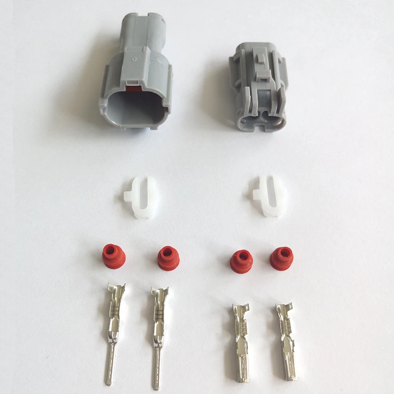 2 Pin Female And Male Gray Auto Waterproof Electrical Wire Connectors Nylon Fog Lights Plug DJ7021-1.8-11/21