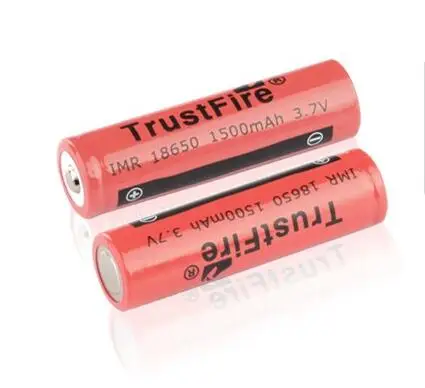 

12pcs/lot TrustFire IMR 18650 1500mah 3.7V Rechargeable Battery Lithium Batteries For LED Flashlights E-cigarettes Camera