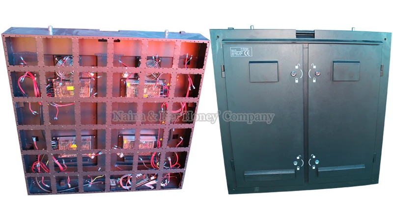 960mm x 960mm Outdoor P10 Full Color LED display empty Standard Waterproof Cabinet