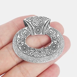 4PCS Ethnic Abstract Large Hollow Round Charms Pendants for Necklace Choker DIY Jewelry Findings Making 45x42mm