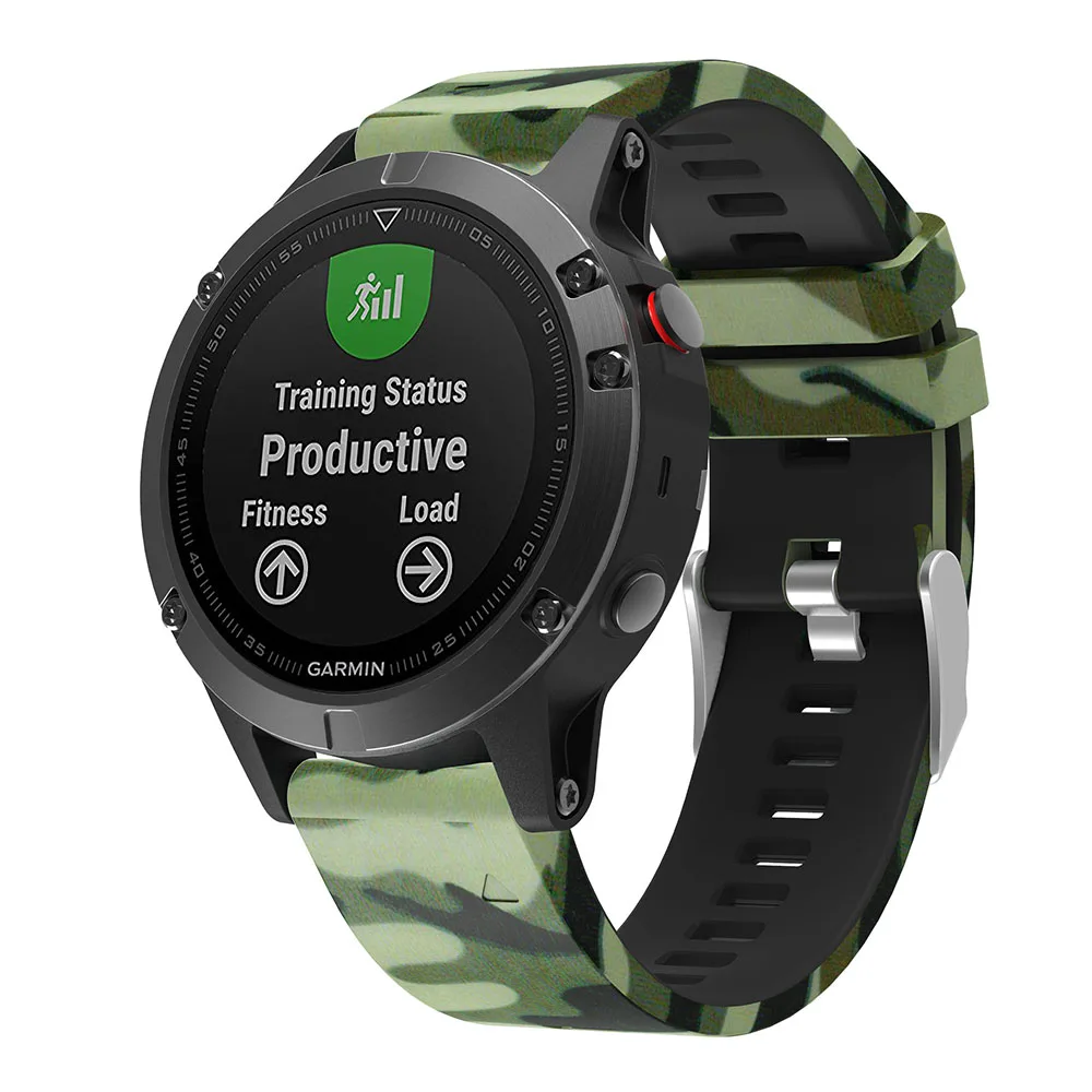 22mm Watch band Quick Release Wrist Band Watch Strap for Garmin Fenix 5 forerunner 935 Easyfit Printed Fashion Sports Silicone