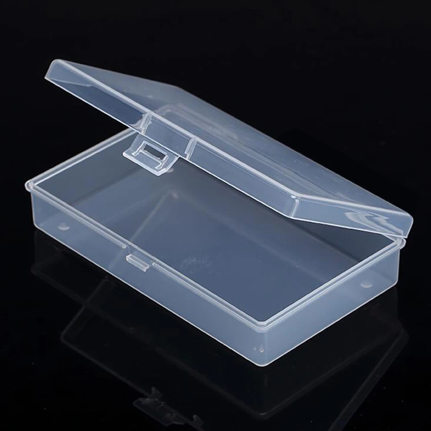 Caixa plástica transparente de armazenamento coleções embalagem do produto caixa de vestir caso mini para fora tamanho 13.2*7.7*3cm