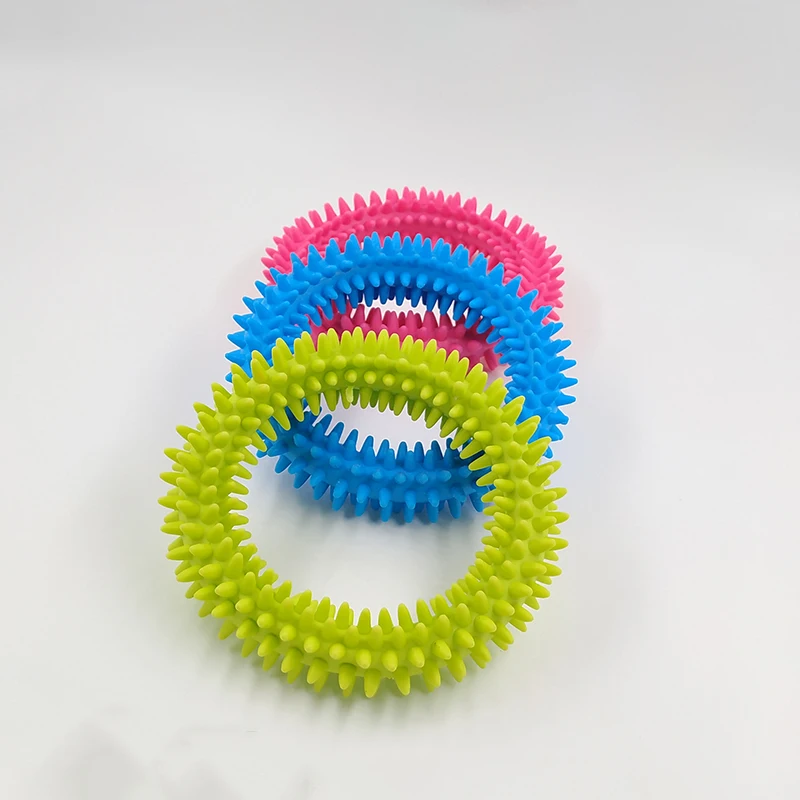 Anillo táctil sensorial de Spiky para niños, pulsera de masaje de terapia de autismo, juguetes sensoriales para adultos, Reduce el estrés, regalos