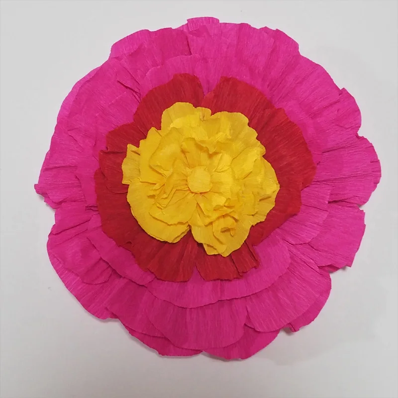 2018 Giant Crepe Paper Flowers 5PCS For Wedding & Event Backdrop Decor Baby Nursery Baby Shower Fashion Show Windows Display