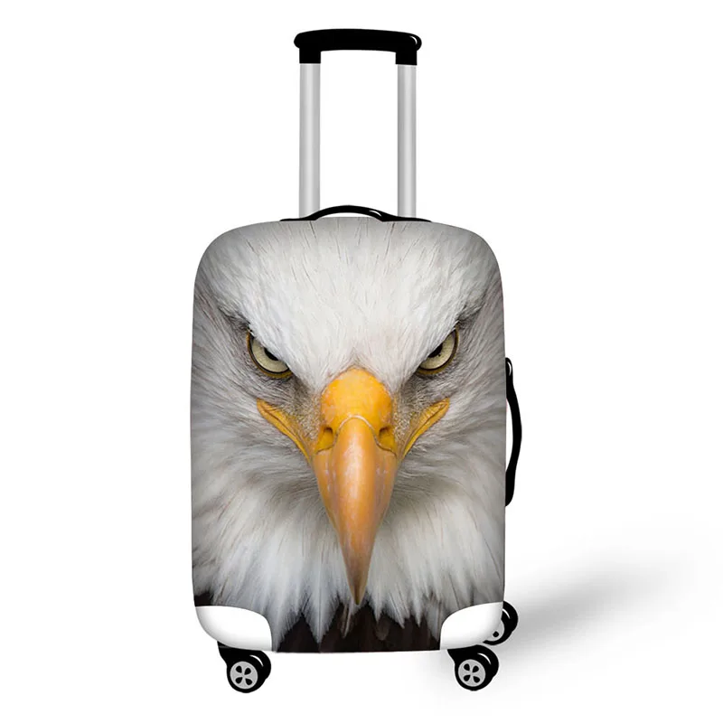 eagle print suitcase cover Antifouling luggage protective dust cover for suitcases stretchable luggage cover with zipper closure