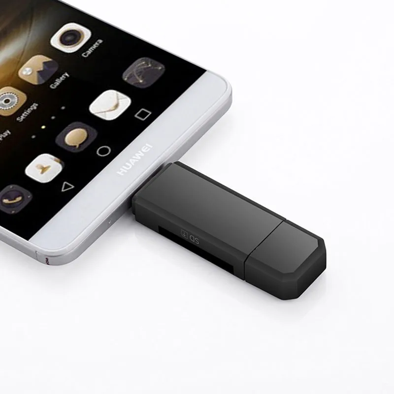 3 In 1 Type C & micro USB & USB OTG Card Reader  High-speed USB 2.0 Universal OTG TF/SD for Android Computer Extension Headers