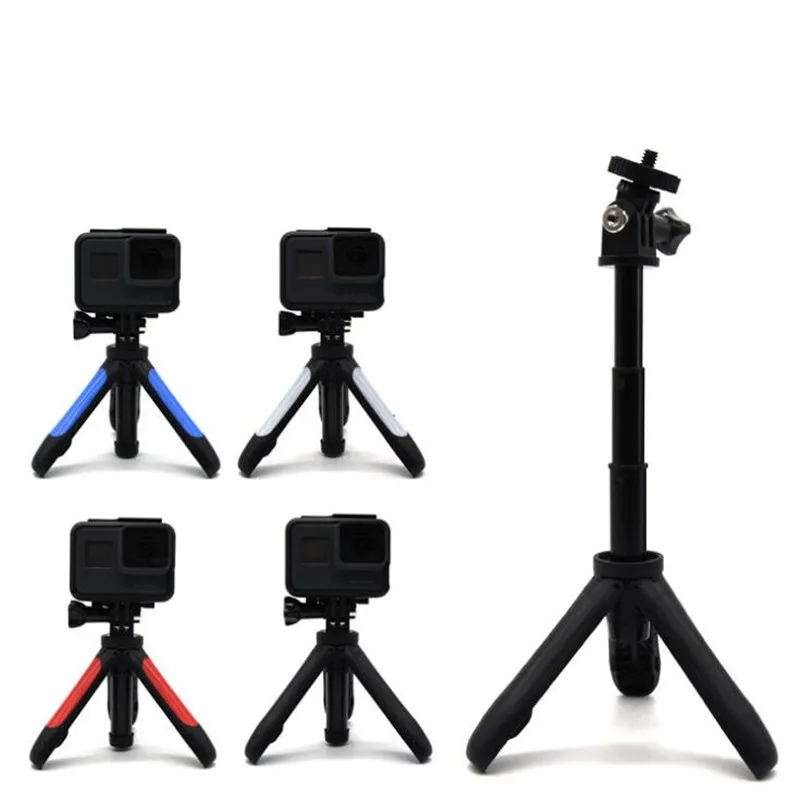 Mini Tripod Mount Tripode Action Camera Tripe Selfie Stick Extendable Monopod for Gopro Hero 6 5 4 3 Sjcam EKEN H9 Xiaomi YI 4k