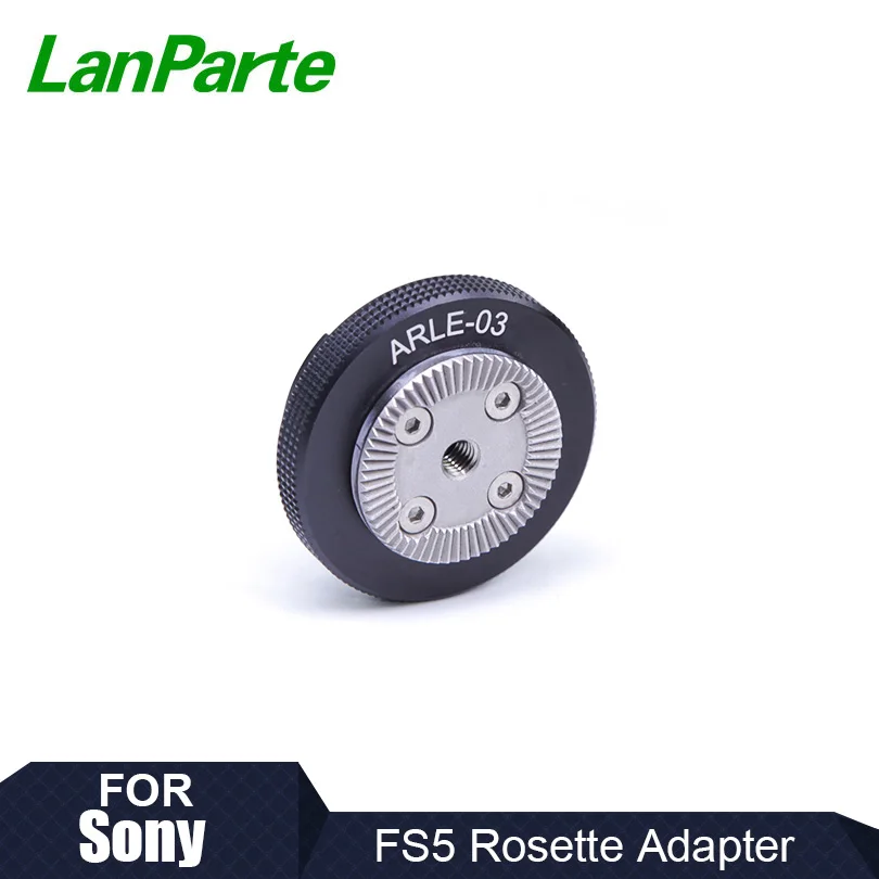 Lanparte Camera Handgrip Rosette Adapter of Arri Standard for SONY FS5, FS5 Mark II