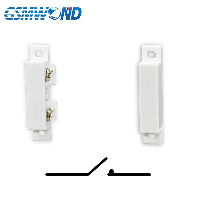 Wired Door Sensor Window Open Detector Magnetic Switch Normal Closed For Home Burglar GSM PSTN Alarm System