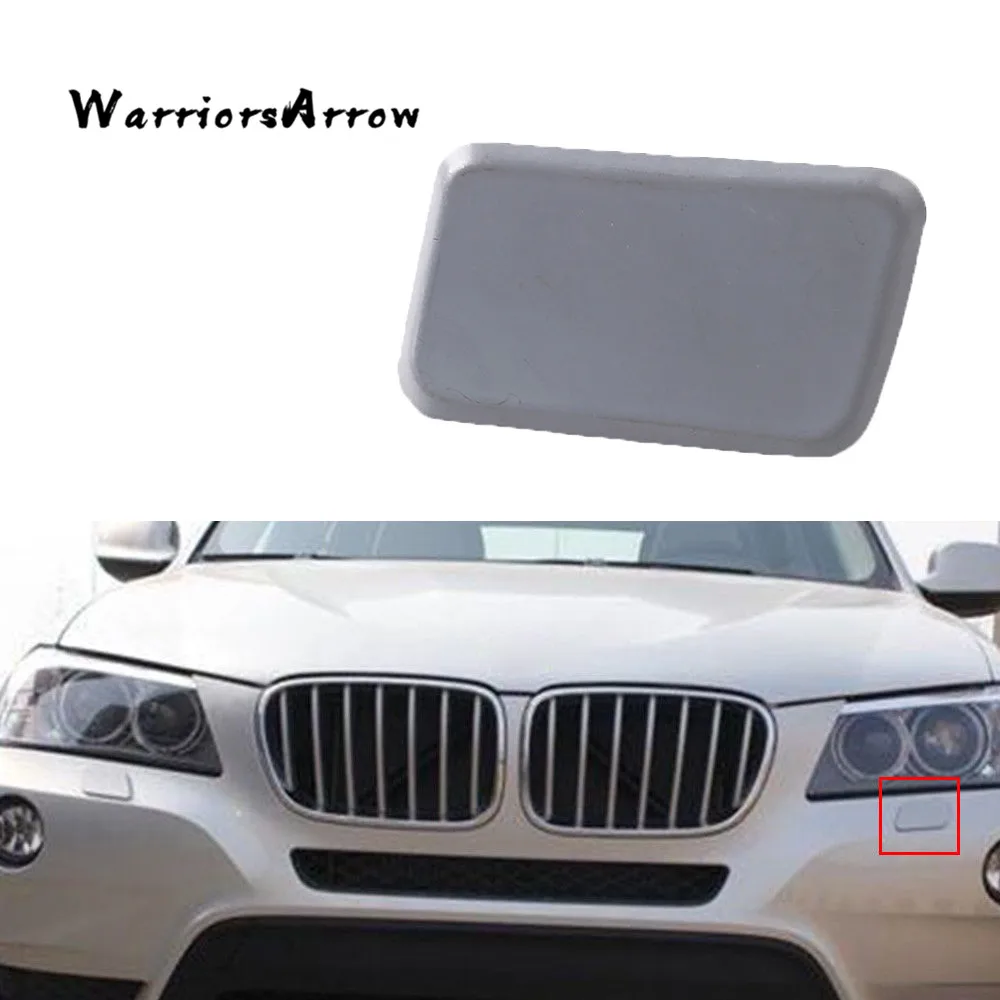 WarriorsArrow Front Headlight Washer Nozzle Jet Cover Cap Left Random Color For BMW X3 E83 LCI 2006-2010 Facelift 61673443131