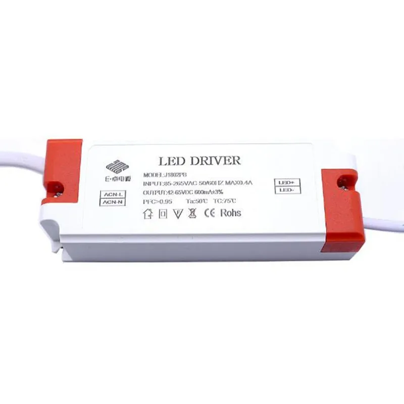 

LED Driver power source 36-54W 12-18Series 3W ceiling Led light Downlight AC85-265V DC42-65V 600mA Free shipping 5pcs