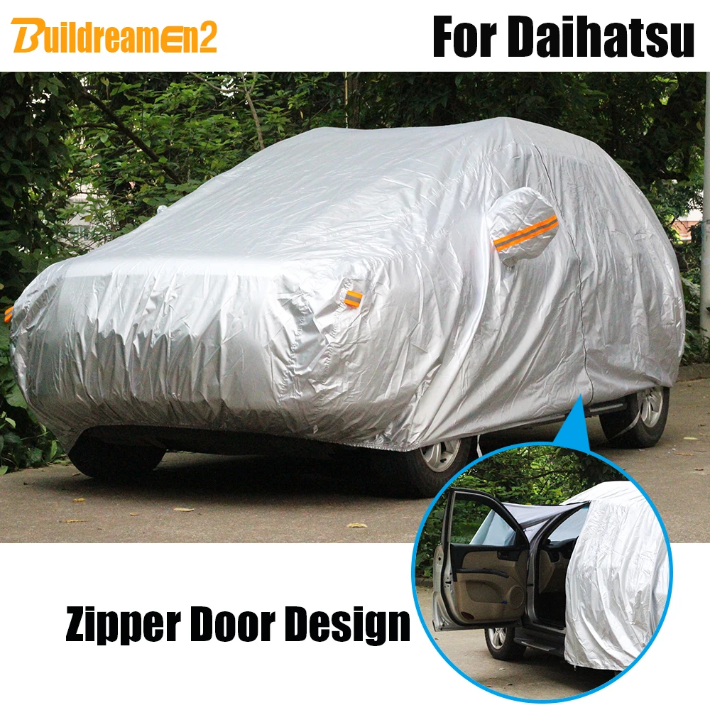 

Buildreamen2 Full Car Cover Outdoor Sun Rain Snow Dust Resistant Auto Cover Waterproof For Daihatsu Esse Sirion Materia Terios