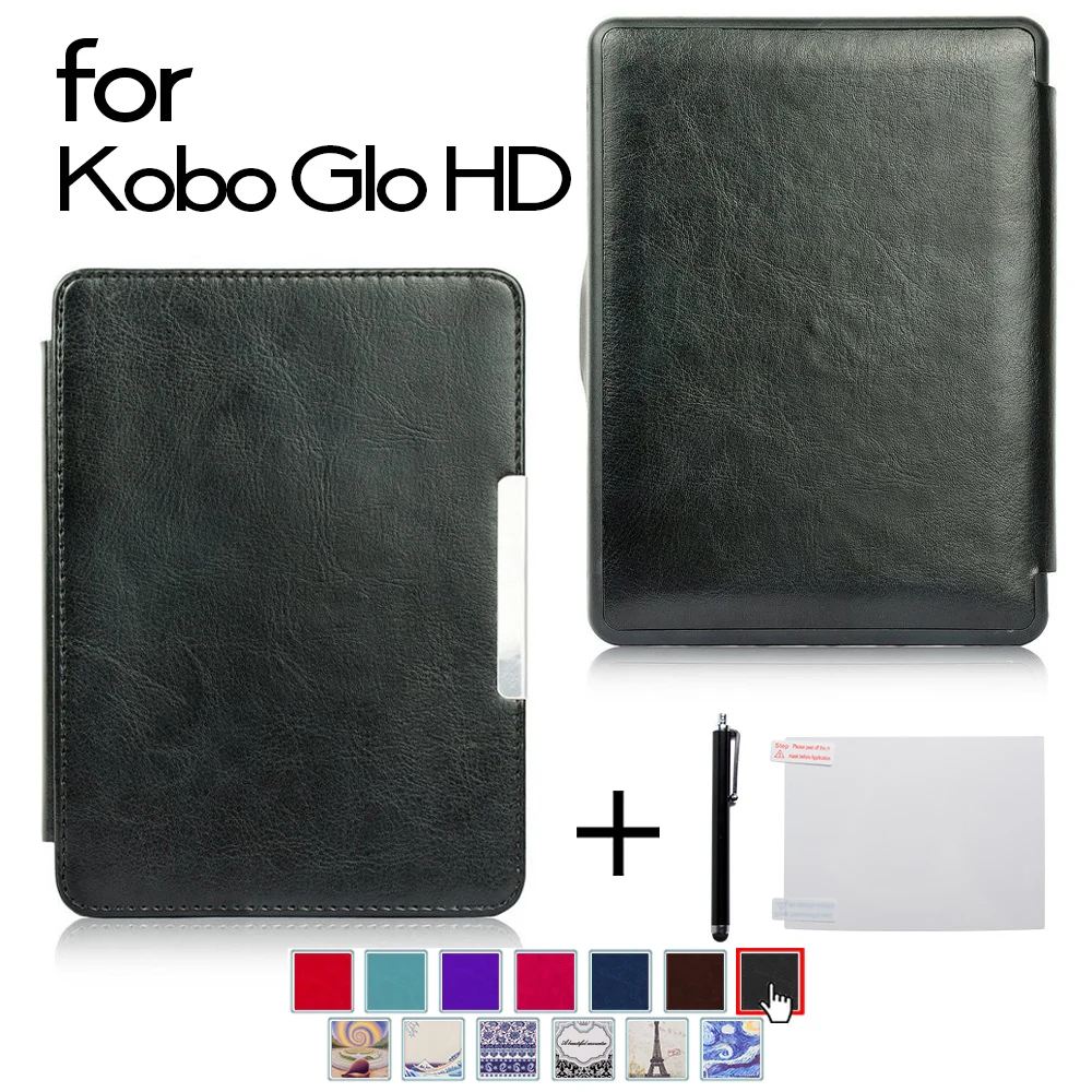 Case for Kobo Glo HD,  Ereader Smart Leather Funda for Kobo Touch 2.0 6 inch Ebooks Auto Wake and Sleep Cover