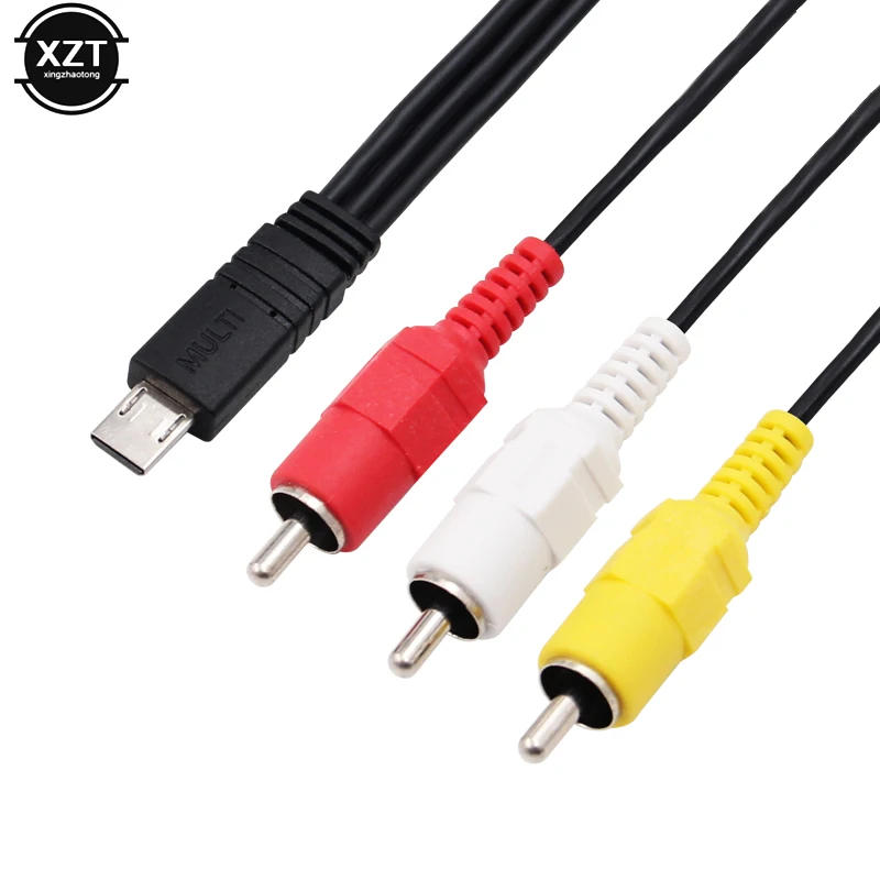 High Quality Audio Video Cable Camera Connecting Home TV HDTV to RCA AV Cable Adapter For Sony HDR-PJ220/CX230/CX220/PJ240/CX240