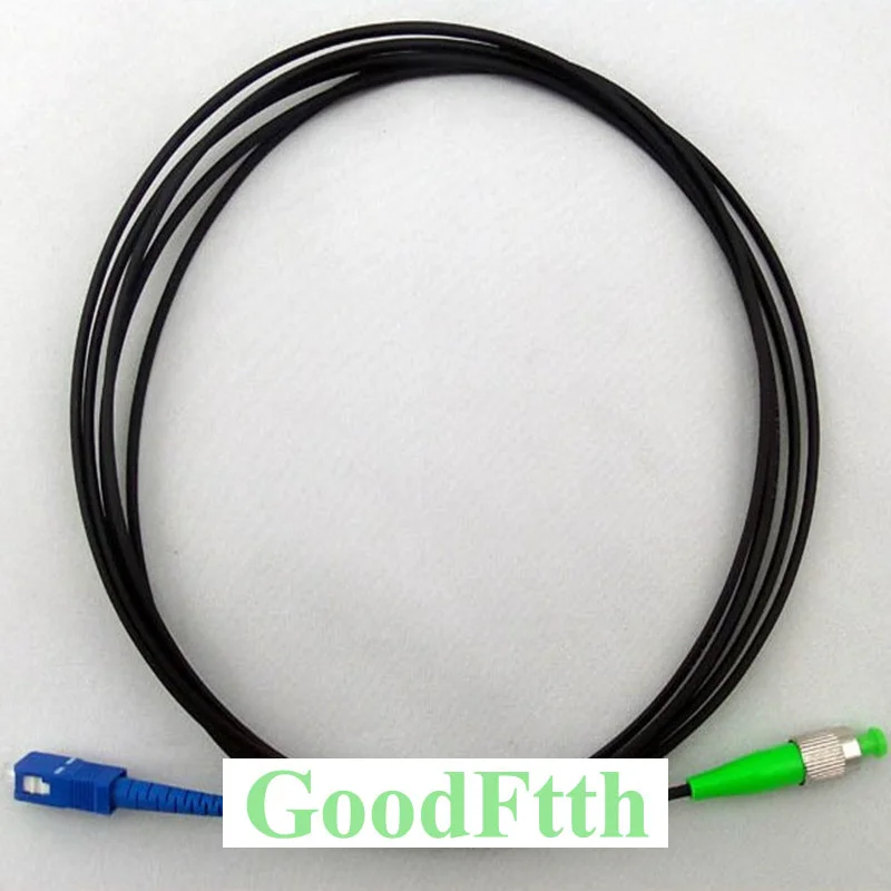 

Drop Cable Patch Cord SC-FC/APC FC/APC-SC/UPC SM G657a Black LSZH 3X2mm 1 core GoodFtth 1m 2m 3m 4m 5m 6m 7m 8m 10m 15m