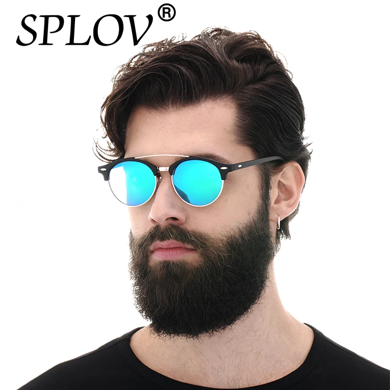 

New Brand luxury Designer Polarized Aviation Round Sunglasses Men Vintage Retro Glasses Women Driving Metal Eyewear