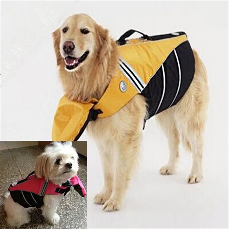 Adjustable Dog Life Vest Pet Belt Safe Clothing Puppy Jacket Reflective Straps Swimming Clothes Swimwear For Big Large Dogs