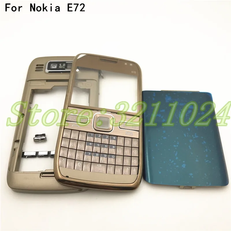 Full Complete Mobile Phone Housing Cover + English Keypad For Nokia E72 Housing