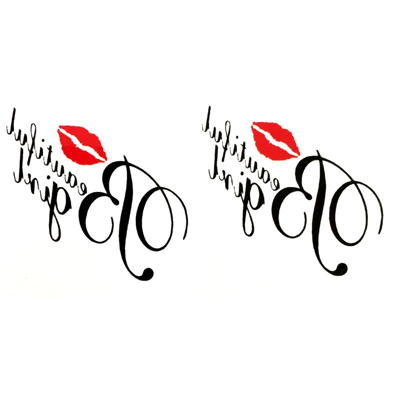 My Kiss Waterproof Temporary Tattoos men my love  fake tatoo stickers tattoo kids tatuajes temporales