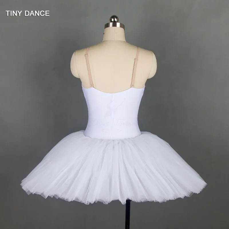 Bell Shaped Ballet Tutu for Girls and Women Ballet Dance Costume Spandex Bodice with Nude V Neck Adult Bell Tutu Dress