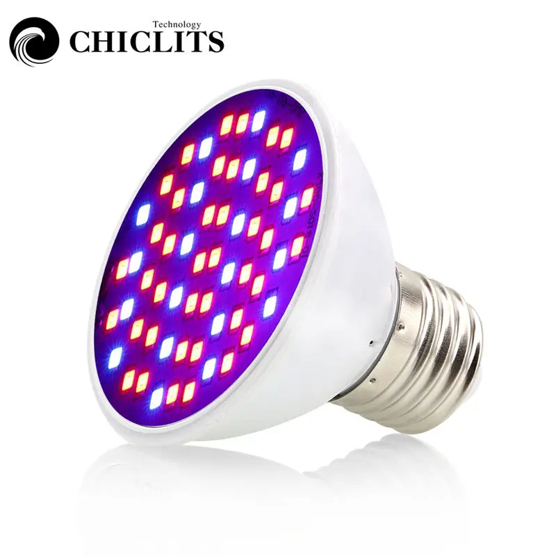 

CHICLITS Led Plant Grow Light 60 Leds 3W 220V Full Spectrum Grow Lamp For Flowering Plant and Hydroponics System Led Grow Lights