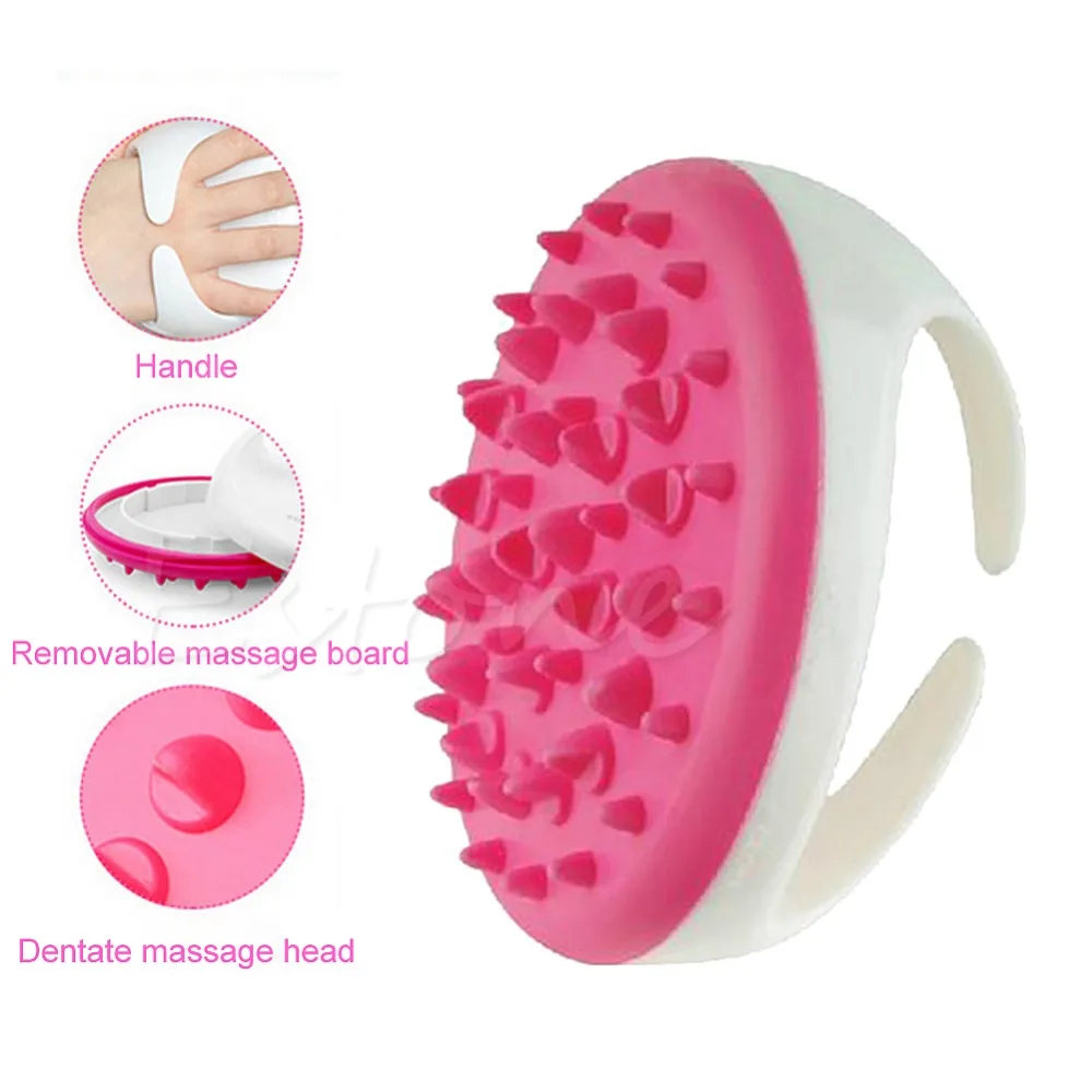 S-home New Useful Bath Shower Body Anti Cellulite Massager Brush Glove Full Body mar23
