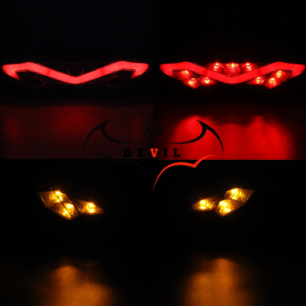 MT09 accessories Motorcycle Brake Turn Signal Tail Light Integrated Led For YAMAHA MT09 Tracer 900/GT MT10 FZ09 FJ09 MT-10 FZ10