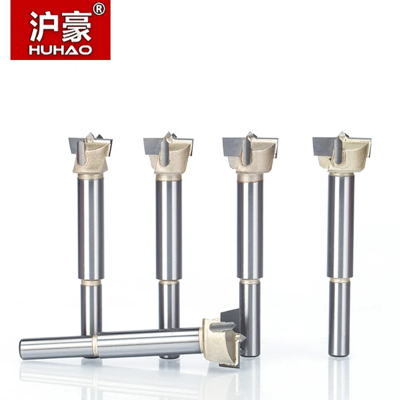 HUHAO 1pc Woodworking Drill Bits 12mm-80mm Forstner Tips CNC Tools Hole Saw Cutter Hinge Boring Tungsten Carbide Cutter